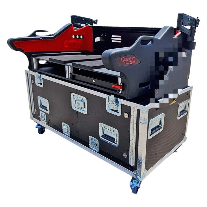 PRO-X- XZF-SC V3000 D2x2U - ProX XZF-SC V3000 D2x2U Soundcraft VI3000 Flip-Ready Hydraulic Console Retracting Lifting Case