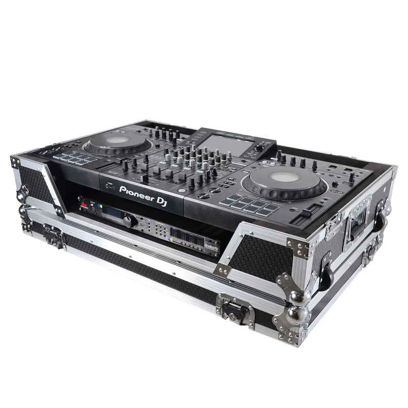 PRO-X- XS-XDJXZ W - Flight Case for Pioneer XDJ-XZ Standalone DJ System w/ Wheels (Silver)