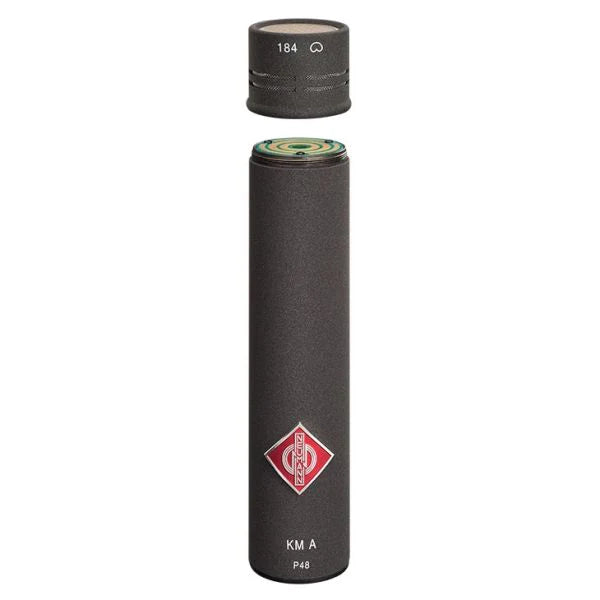 Neumann KM 184 A nx Small-diaphragm microphone, condenser, cardioid, XLR-3F, 48V phantom, NEXTEL black, including WNS120 and SG21 - Neumann KM 184 A NX Miniature Microphone (Nextel Black)