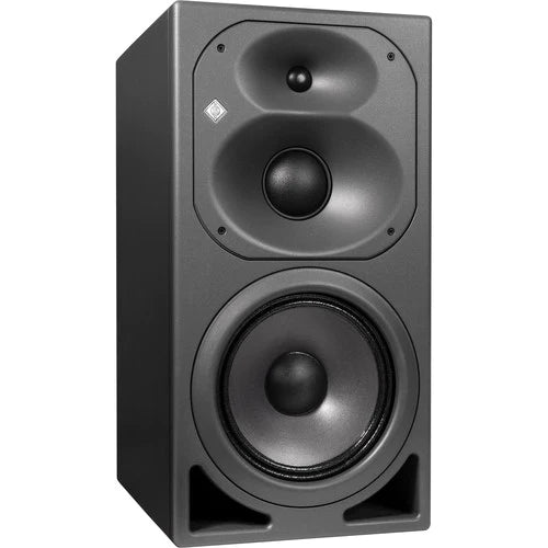 Neumann KH 420 G Active Mid-field Monitor, 10" + 3" + 1" drivers, magnetically shielded, analog and optional digital inputs, 41,2 liters, 330 + 140 + 140 W, 122.4 dB SPL, 26 - 22k Hz, metallic anthracite