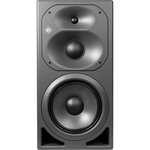 Neumann KH 420 G Active Mid-field Monitor, 10" + 3" + 1" drivers, magnetically shielded, analog and optional digital inputs, 41,2 liters, 330 + 140 + 140 W, 122.4 dB SPL, 26 - 22k Hz, metallic anthracite