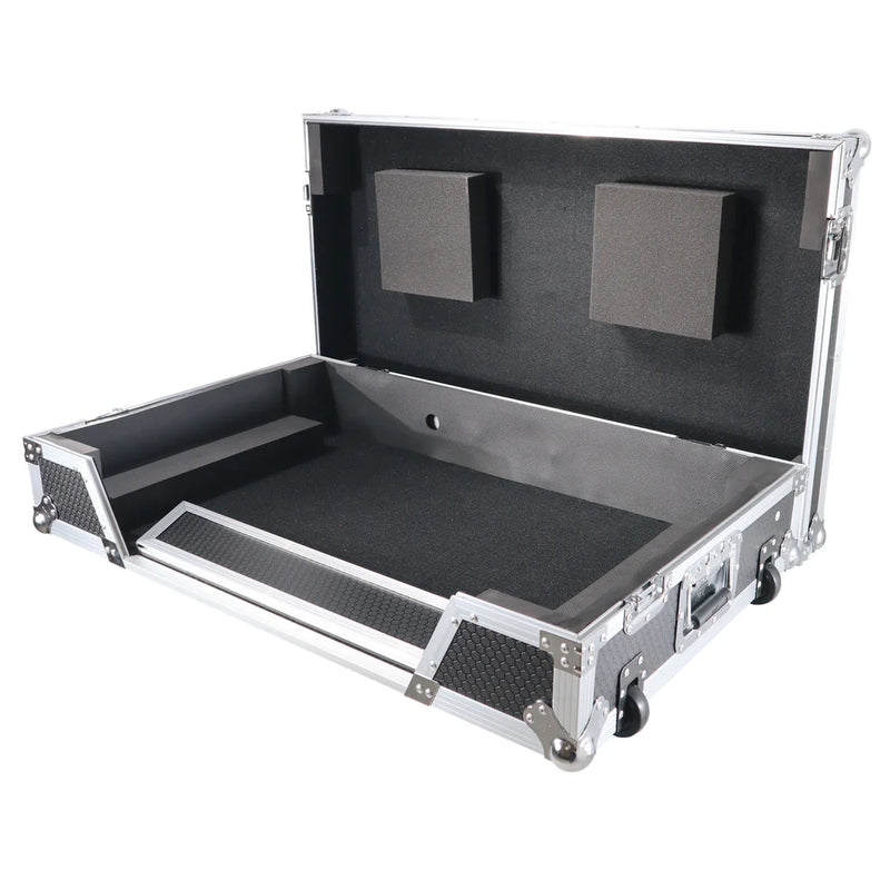 PRO-X- XS-XDJXZ W - Flight Case for Pioneer XDJ-XZ Standalone DJ System w/ Wheels (Silver)