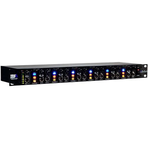 ART ProAudio HEADAMP6 ART-6CH HEADPHONE AMP - ART HeadAmp6 Rackmount 6-Channel Stereo Headphone Amplifier