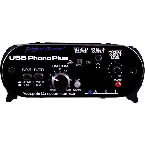 ART ProAudio USBPHONOPLUSPS ART PHONO PREAMP /INTERFACE W/USB - ART USBPHONOPLUSPS USB Phono Plus Phono Preamp with USB