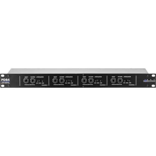 ART ProAudio PDB4 ART 4 CHANNEL RACK MNT DIRECT BOX - ART PDB4- Rackmountable 4-Channel Passive Direct Box