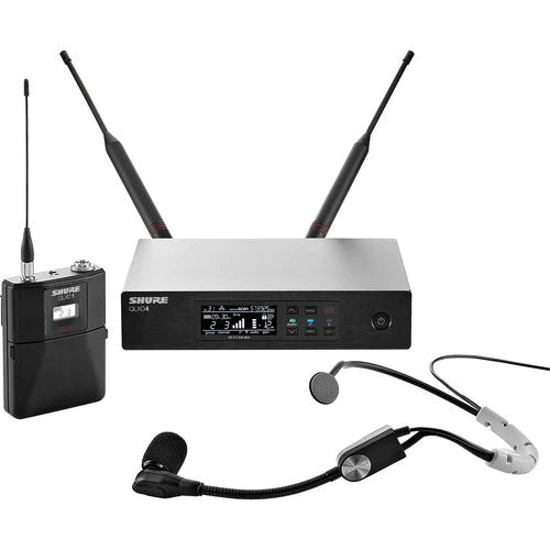 Shure QLXD14/SM35-H50 Wireless Headset System - Shure QLXD14/SM35 Digital Wireless Cardioid Performance Headset Microphone System (H50: 534 to 598 MHz)