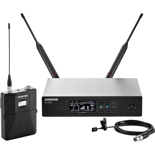 Shure QLXD14/93-G50 Wireless Lavalier System - Shure QLXD14/93 Digital Wireless Omnidirectional Lavalier Microphone System (G50: 470 to 534 MHz)