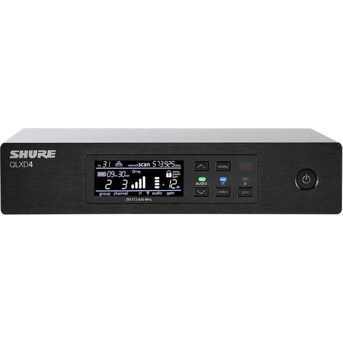 Shure QLXD4-X52 Wireless Receiver - Shure QLXD4 Digital Wireless Receiver (X52: 902 to 928 MHz)