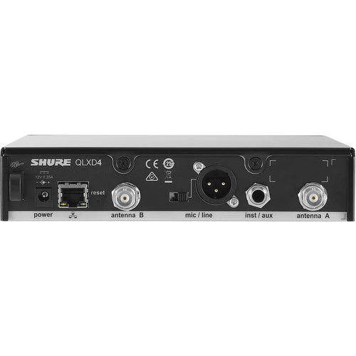 Shure QLXD4-X52 Wireless Receiver - Shure QLXD4 Digital Wireless Receiver (X52: 902 to 928 MHz)