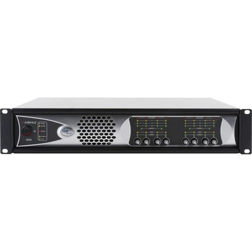 ne8250.70ped - Ashly NE8250.70PED 8-Channel 2000W Network-Enabled Power Amplifier with AES3, OPDante Cards, & Protea DSP Software Suite (70V)