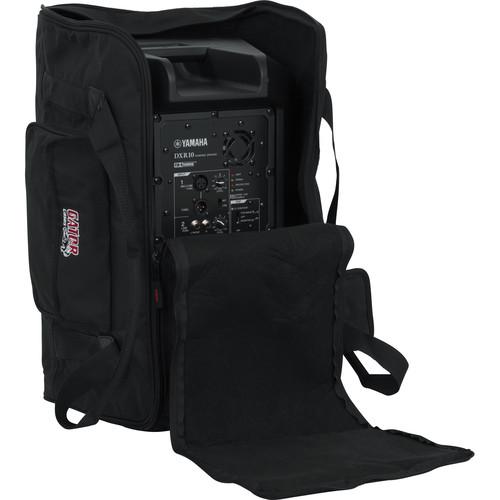 GATOR GPA-TOTE10 Same features as model GPA-TOTE8 but designed to fit most popular 10” speaker cabinets including QSC K10, Turbosound iQ10, and Yamaha DRX10