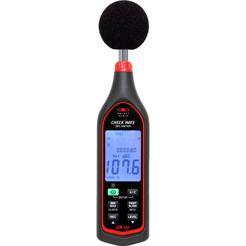 Galaxy Audio CM-170 Sound Pressure Level Meter: CM-170 Logging Sound Pressure Level Meter with USB cable