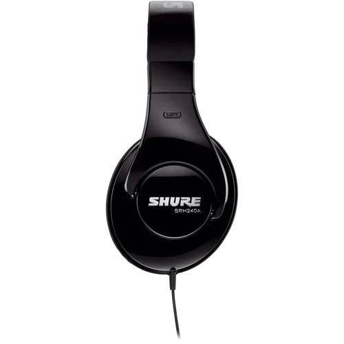 Shure SRH240A-BK DJ Headphones - Shure SRH240A-BK Professional Around-Ear Stereo Headphones