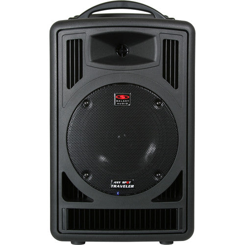 Galaxy Audio TV8-00000000 TRAVELER 8: 120 watts max, 8" woofer, 1" horn, XLR/14" input, 1/4" input, built in bluetooth, RCA line in each with their own w/volume