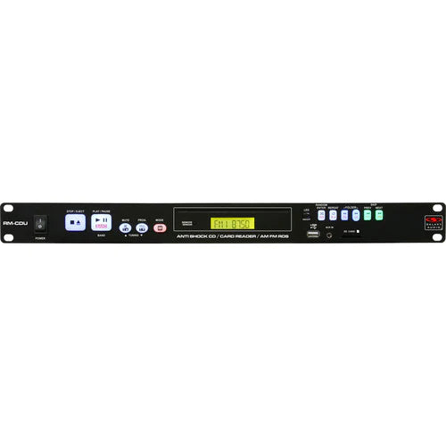Galaxy Audio RM-CDU RACK MOUNT TUNER/CD PLAYER COMBO: CD, USB & SD-card player, built-in Radio Data System (RDS) tuner.