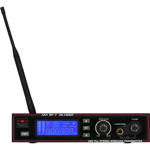 Galaxy Audio AS-1406-4* 1400 SERIES WPM BAND PK W/EB6: 275 selectable channels, includes 1 AS-1400T, 4 AS-1400R, 4 EB6 ear buds, rack ears