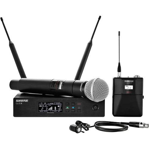 Shure QLXD124/85-G50 Wireless Combo System - Shure QLXD124/85 Digital Wireless Combo Microphone System (G50: 470 to 534 MHz)