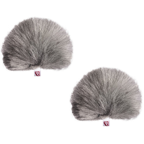 Shure RPM40MWJ Microphone Windscreen - Shure RPM40MWJ Rycote MiniWindjammer for TL TwinPlex Microphones 2-Pack - Grey