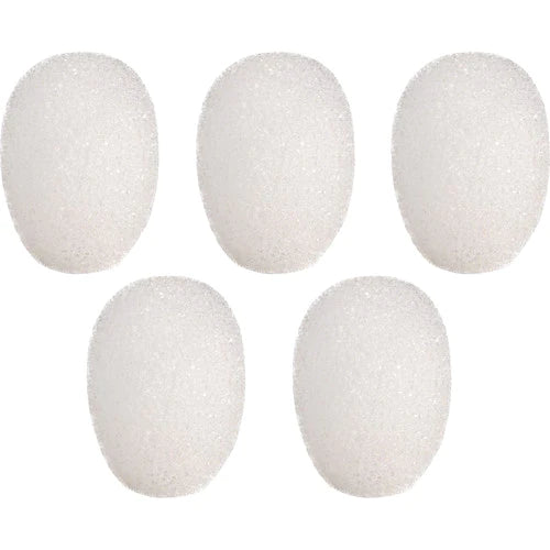 Shure RPM40WS/W Microphone Windscreen - Shure RPM40WS/W Windscreen for TL/TH TwinPlex Microphones 5-Pack - White