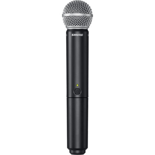 Shure BLX288/SM58-H10 Wireless Combo System - Shure BLX288/SM58 Dual-Channel Wireless Handheld Microphone System with SM58 Capsules (H10: 542 to 572 MHz)
