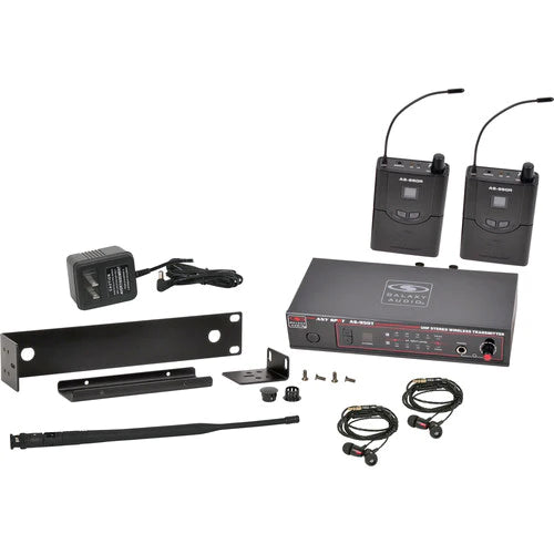 Galaxy Audio AS950-2-P2 950 SERIES - Galaxy Audio AS-950-2P2 Wireless In-Ear Twin Pack Monitor System (P2: 470-494 MHz)