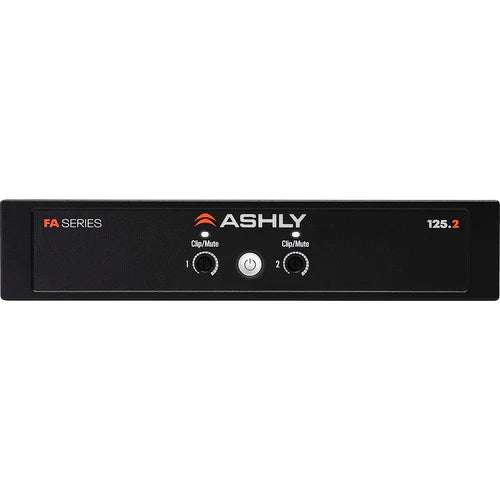 ASHLY FA 125.2 - Ashly FA 125.2 1/2U Power Amplifier: 2x125W/4-8 Ohms, 70/100V