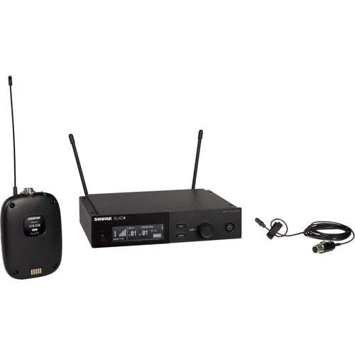 Shure SLXD14/DL4B-H55 Wireless Lavalier System - Shure SLXD14/DL4B Digital Wireless DuraPlex Omni Lavalier Microphone System (H55: 514 to 558 MHz)