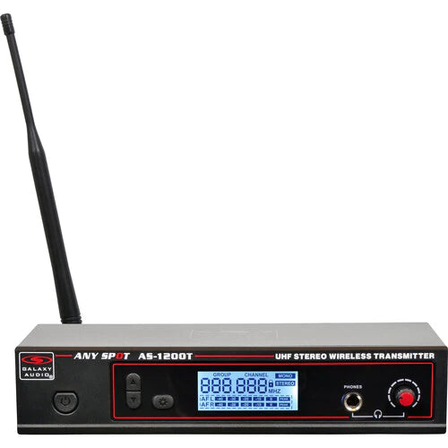 Galaxy Audio AS-1200-2* 210 selectable channels, includes 1 AS-1200T, 2 AS-1200R, 2 EB4 ear buds, rack ears