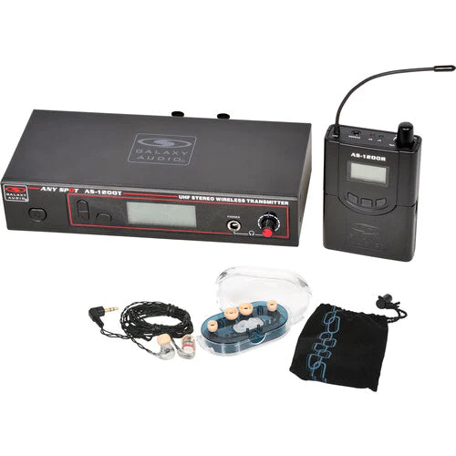 Galaxy Audio AS-1206* 210 selectable channels - Galaxy Audio AS-1206 Personal Wireless In-Ear Monitor System with 1 Receiver & EB6 Earbuds (D: 584 to 607 MHz)