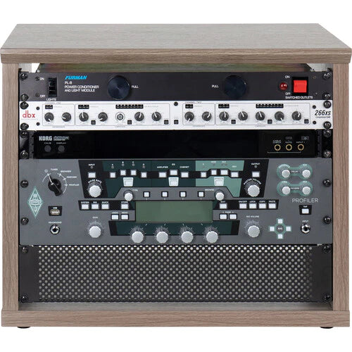 GATOR CASES GFW-ELITERK-8U-GRY Elite Series 8U Desktop Studio Rack - Grey