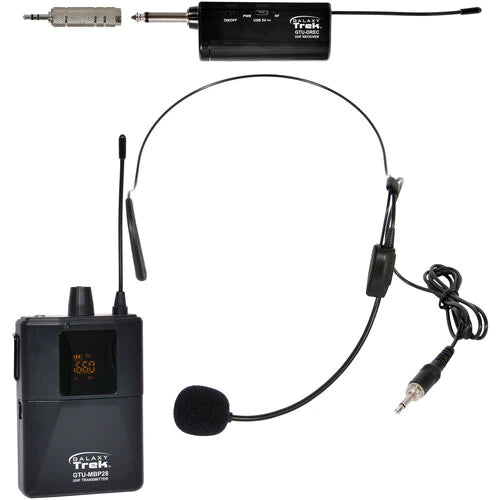 Galaxy Audio GTU-S0P5B0 same as above; channel B - Galaxy Audio Trek GTU Mini UHF Wireless Microphone System with 1 Headset Mic (B: 524.5 to 594.5 MHz)