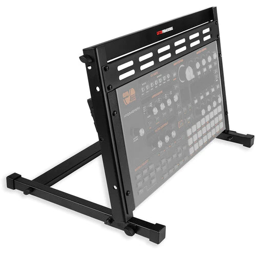 GATOR CASES GFW-DESKTOPRK-06U Angeled 6U Metal Desktop Rack Stand - Gator GFW-DESKTOPRK-06U Frameworks 6 RU Metal Desktop Rack