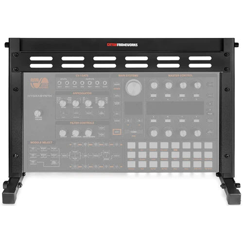 GATOR CASES GFW-DESKTOPRK-06U Angeled 6U Metal Desktop Rack Stand - Gator GFW-DESKTOPRK-06U Frameworks 6 RU Metal Desktop Rack