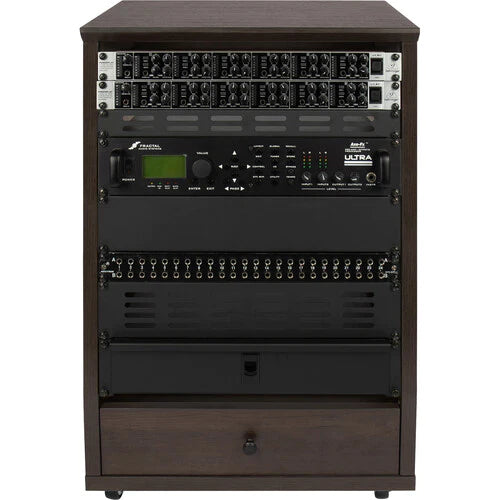 GATOR CASES GFW-ELITESTUDIORK12-BRN Elite Series 12U Angled Studio Rack - BRN