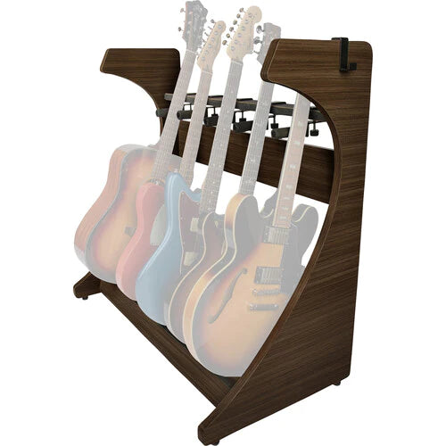 GATOR CASES GFW-ELITEGTR5RK-BRN Frameworks Elite Series 5 spaces Guitar Rack - Brown Finish