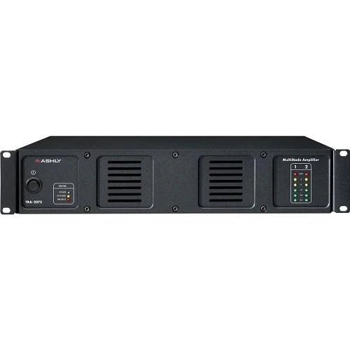 TRA-2075 - Ashly TRA-2075 Rackmount Stereo Power Amplifier With 70V100V Transformer - 40 Watts Per Channel At 8 Ohms