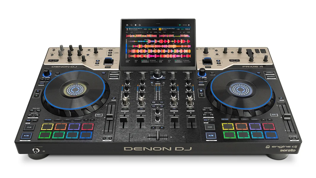 DENON DJ PRIME 4 G2 - 4-Channel Standalone DJ System with Built-in FX, Lighting Output, and Stems
