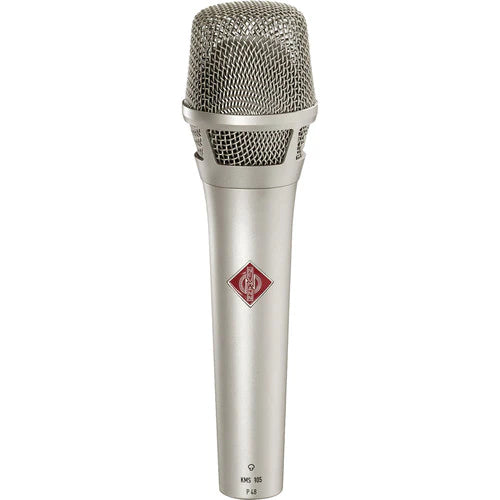 Neumann KMS 105 Supercardioid handheld with K 105 capsule, KMS Pouch and SG 105 - Neumann KMS 105 - Live Vocal Condenser Microphone (Nickel)