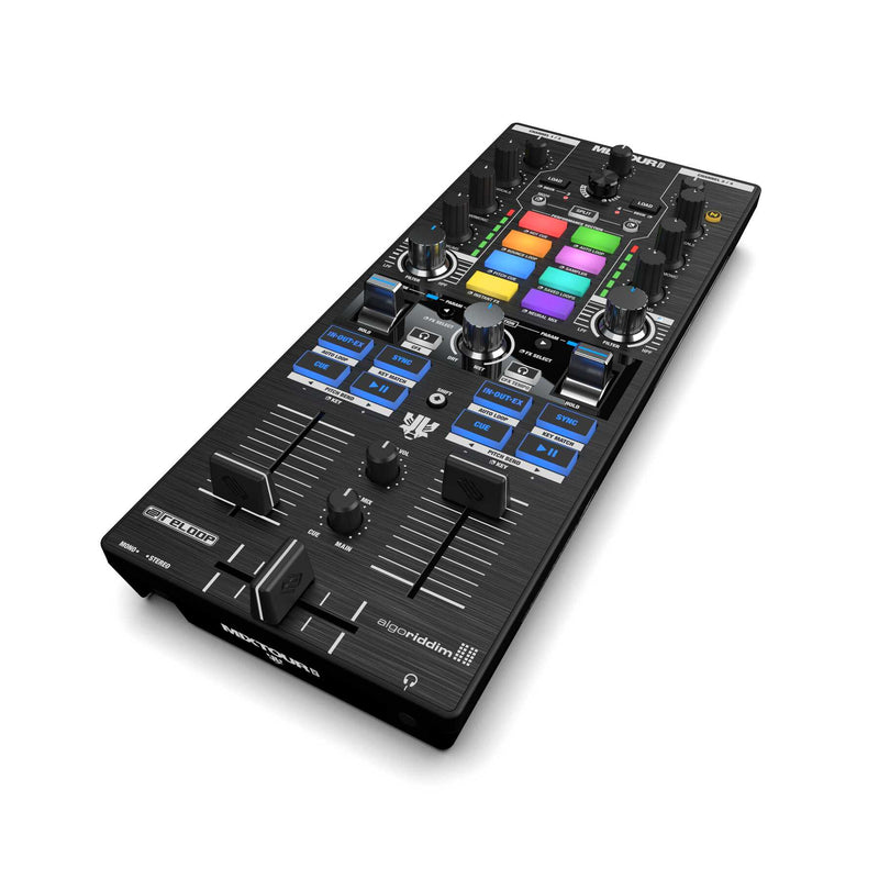 RELOOP MIXTOUR PRO - High-quality, ultra-portable, all-in-one four-deck DJ controller with audio interface