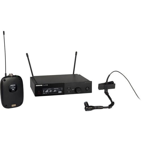 Shure SLXD14/98H-J52 Wireless Instrument System -Shure SLXD14/98H Digital Wireless Cardioid Instrument Microphone System (J52: 558 to 602 + 614 to 616 MHz)