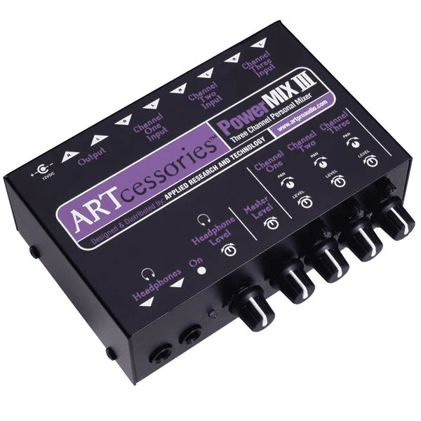 ART ProAudio PWRMIX-3 ART - 3 CH MIXER - ART Pwrmix-3 3-Channel Stereo Mini Mixer