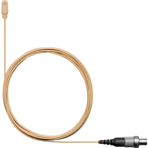 Shure DL4T/O-LM3-A Microphone Lavalier - Shure DL4 DuraPlex Omnidirectional Miniature Lavalier Microphone for Bodypack Transmitters (Tan, 3-Pin LEMO)