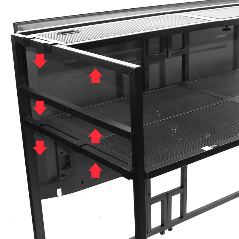 PRO-X- XF-Mesa Media MK2 - ProX XF-MESAMEDIAMK2 DJ Façade Table Workstation