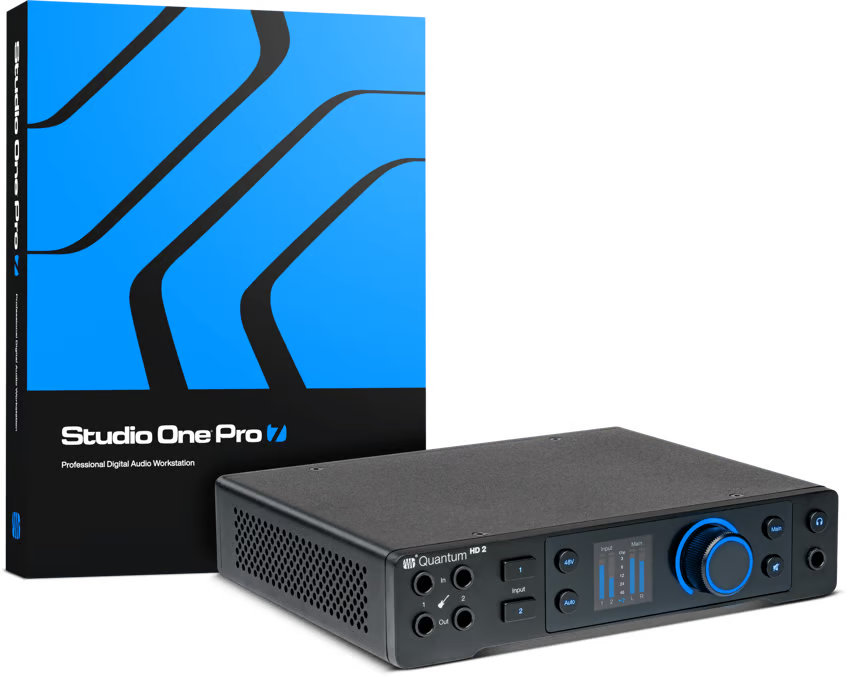 PRESONUS QUANTUM HD2 - Our high-performance 20x24, 32-bit / 192 kHz, recording audio interface with all-new MAX-HD mic preamps.