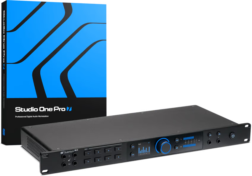 PRESONUS QUANTUM HD8 - Our high-performance 26x30, 32-bit / 192 kHz, recording audio interface with all-new MAX-HD mic preamp