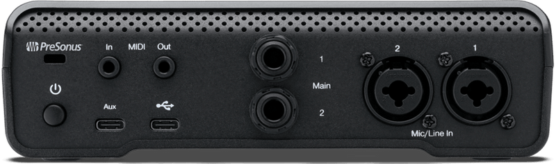 PRESONUS QUANTUM ES-2 - high-fidelity 2x2, 24-bit / 192 kHz, recording interface with 6-Month Studio One Pro+ membership included.