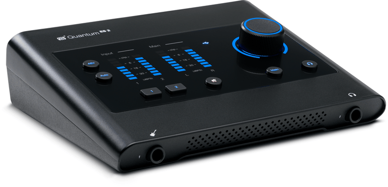 PRESONUS QUANTUM ES-2 - high-fidelity 2x2, 24-bit / 192 kHz, recording interface with 6-Month Studio One Pro+ membership included.