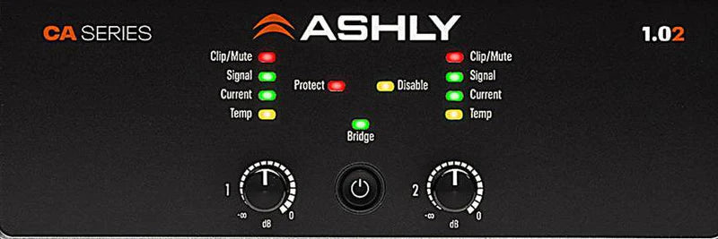 ASHLY CA 1.02 - Ashly CA-1.02 1000W 2 Channel Multi Mode Power Amplifier - Ashly CA-1.02 1000W 2 Channel Multi Mode Power Amplifier