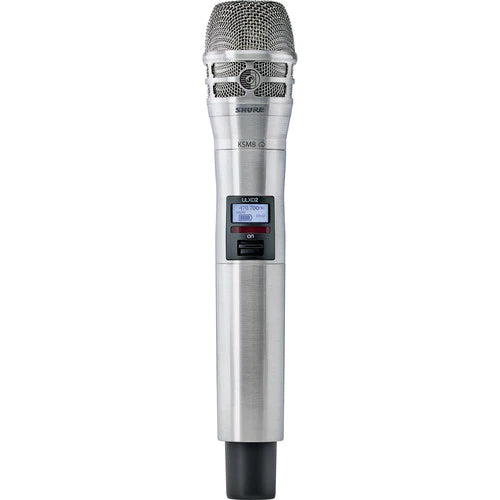 Shure ULXD2/K8N-H50 Wireless Handheld Transmitter - Shure ULXD2/K8N Digital Handheld Wireless Microphone Transmitter with KSM8 Capsule (H50: 534 to 598 MHz)