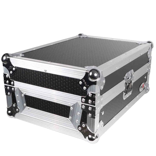 PRO-X- XS-RANE72LTMK11 - ATA-300 Style Gig Ready Flight/Road Case w/Laptop Shelf for Rane Seventy-Two DJ Mixer - 11" (Silver on Black)